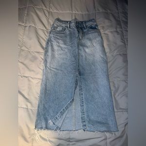 Free people denim skirt
